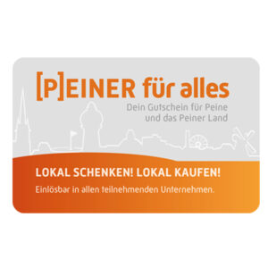 Peiner Stadtgutschein Gutscheinkarte